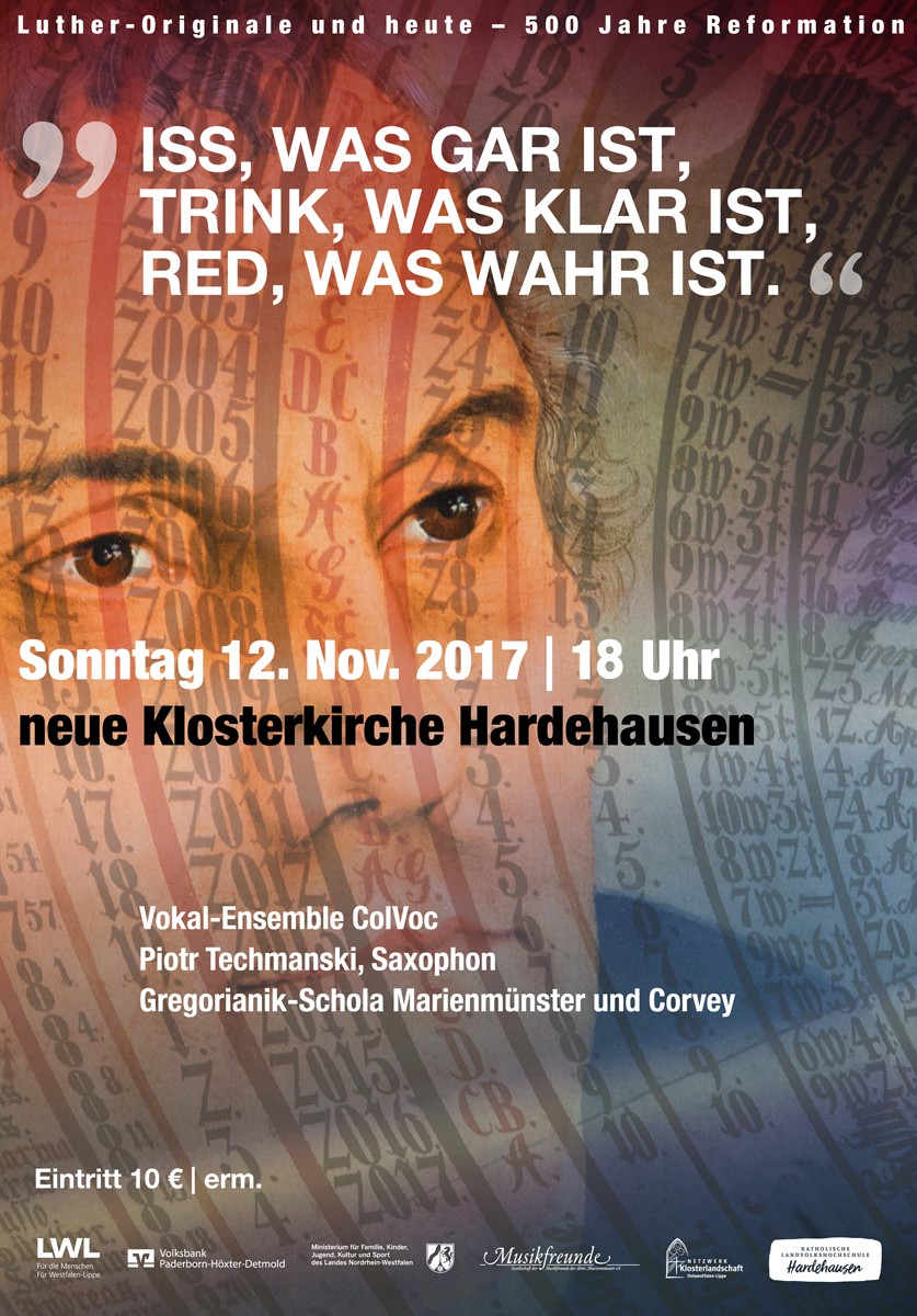 Plakat zum Konzert am 12.11.2017 in Hardehausen Plakat zum Konzert
