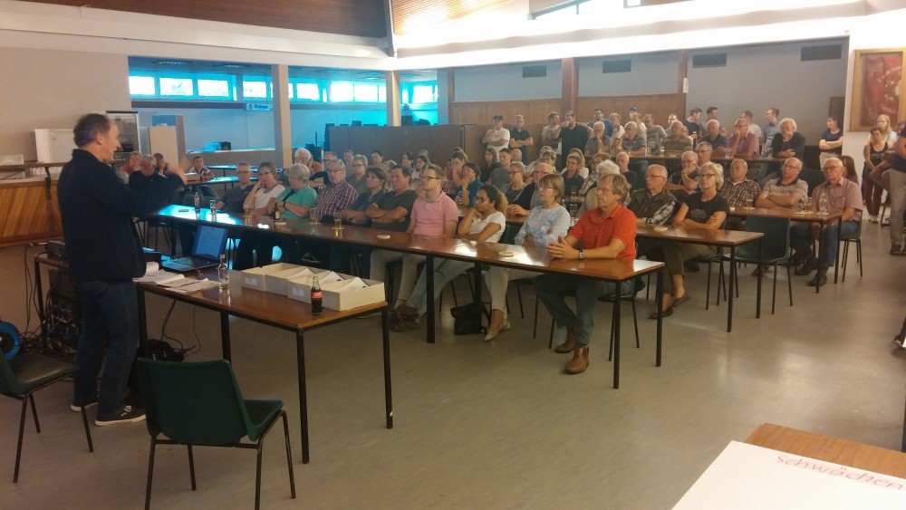 Der Infoabend in Nörde war hervorragend besucht. Der Infoabend in Nörde war hervorragend besucht.