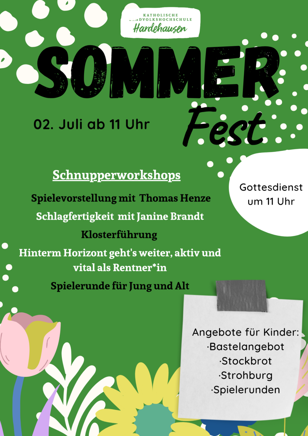 Herzliche Einladung zum Sommerfest