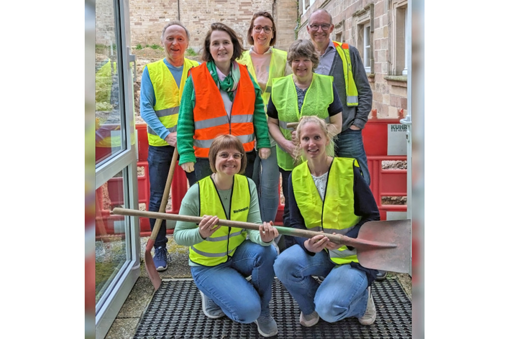 Das Team der Landvolkshochschule bleibt präsent, während der gesamten Umbauphase.